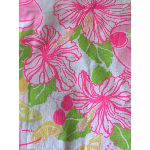 Lilly Pulitzer Pink Floral Palm Beach Fit Ankle Pants Size 12 - Picture 3 of 4